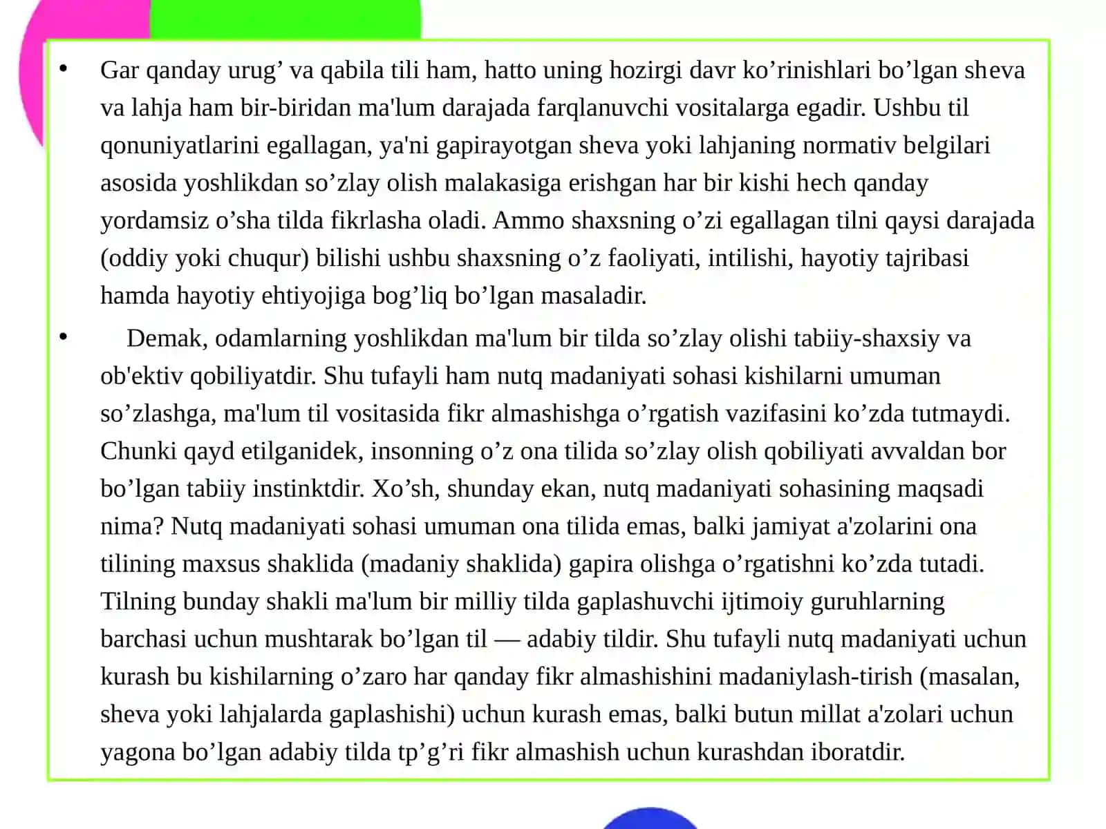 Nutq madaniyati va Pedagogik texnika 2