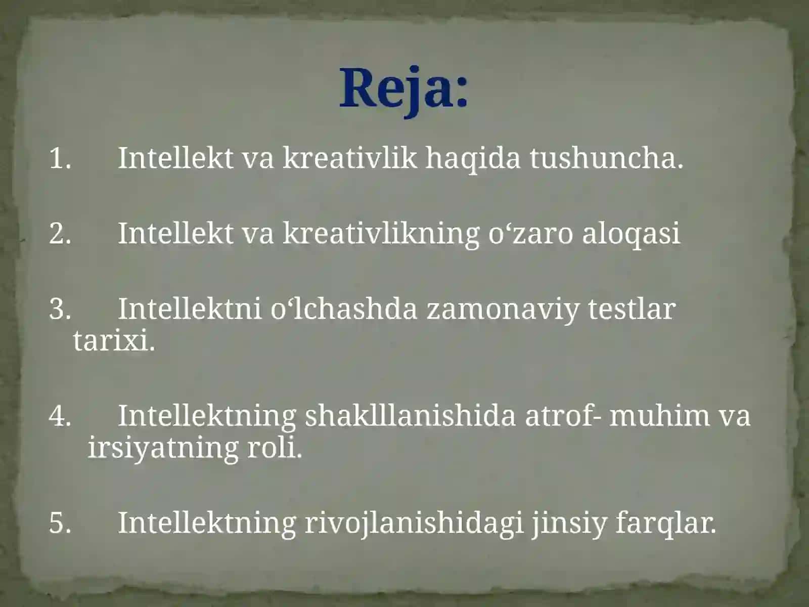 INTELLEKT VA KREATIVLIK 2