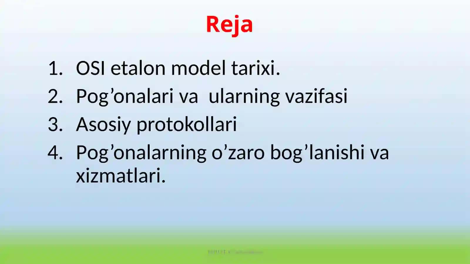 OSI etalon modeli 2