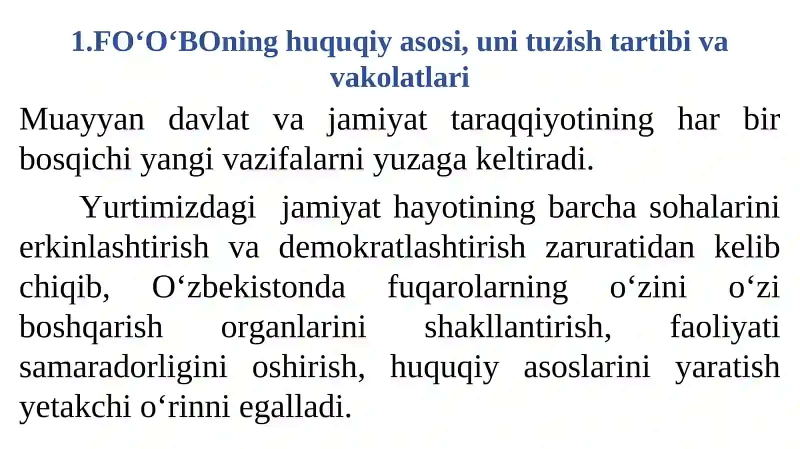 FUQAROLARNING O‘ZINI O‘ZI BOSHQARISH ORGANLARI 2