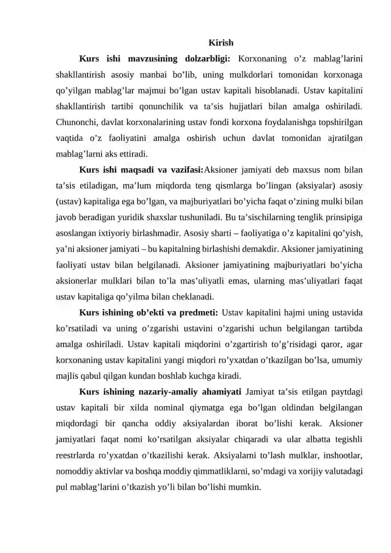 Ustav kapitali hisobi 2