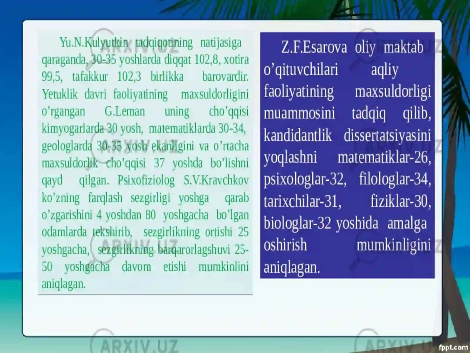 YETUKLIKNING UMUMPSIXOLOGIK TAVSIFNOMASI 2