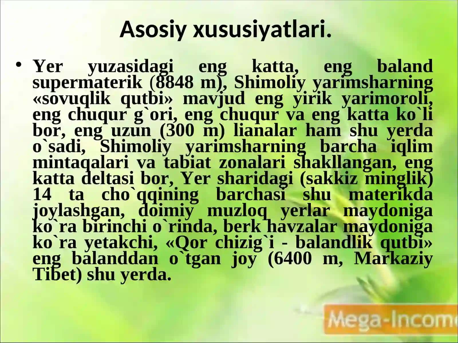 Yevrosiyo.Tabiiy-geografik o`rni, o`rganish tarixi 2