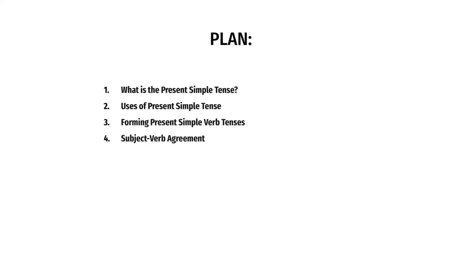 Present simple tense 2