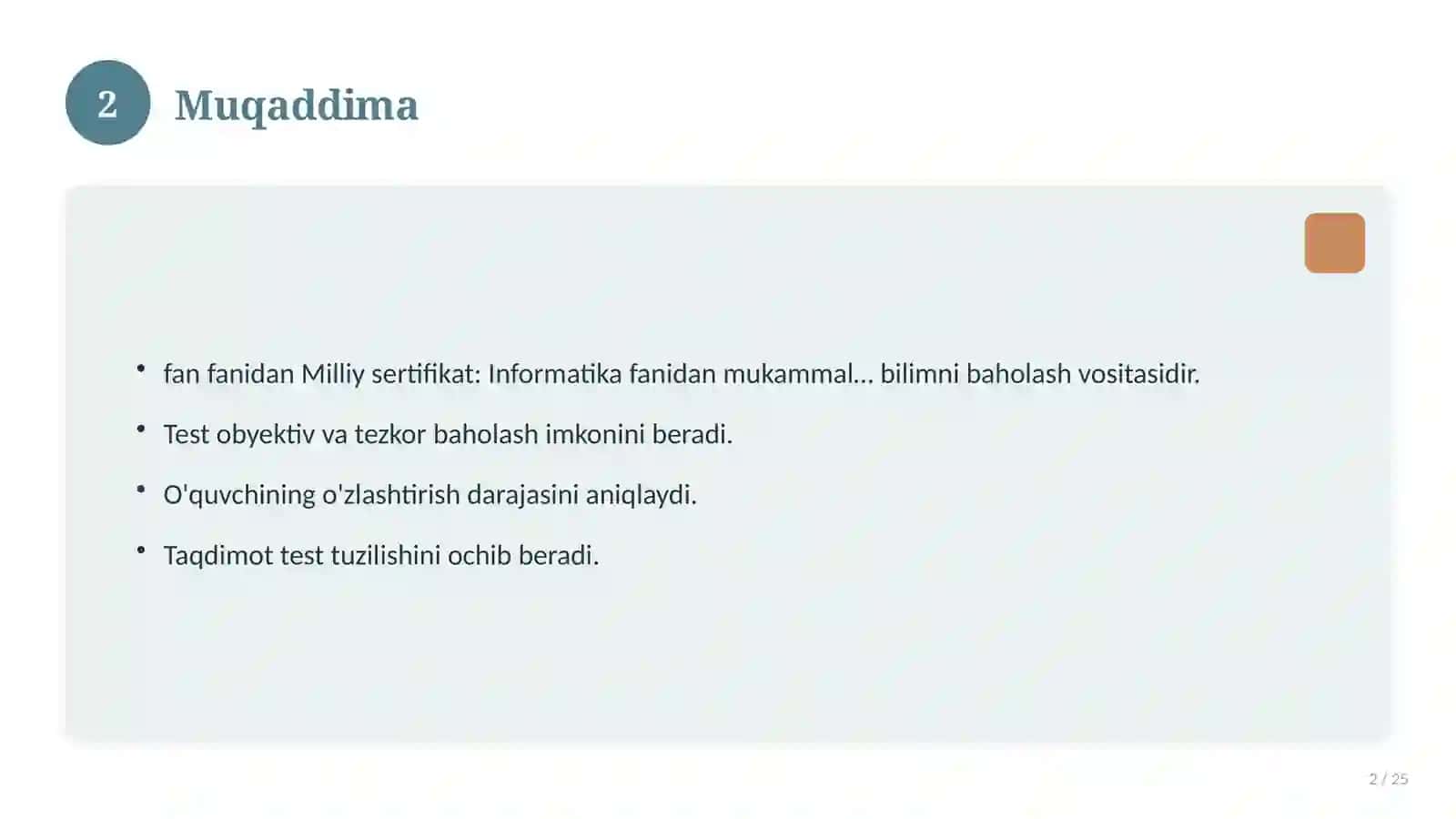 Milliy sertifikat: Informatika fanidan mukammal testlar va tahlillar — 2026 2