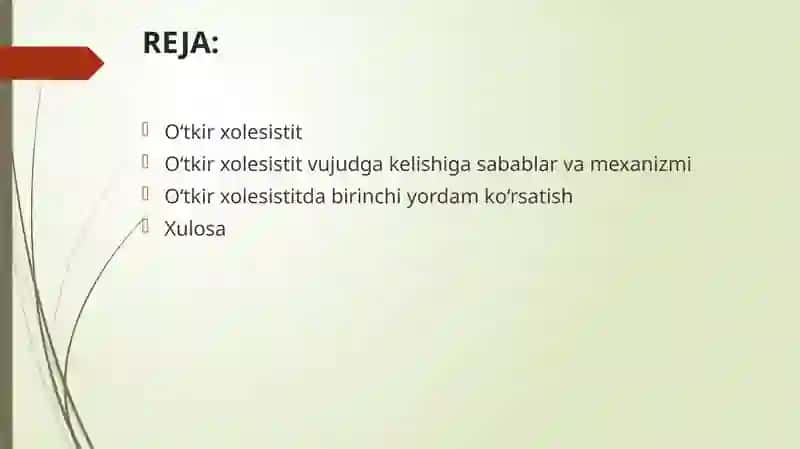 O'tkir xolesistitda birinchi yordam algoritmi 2