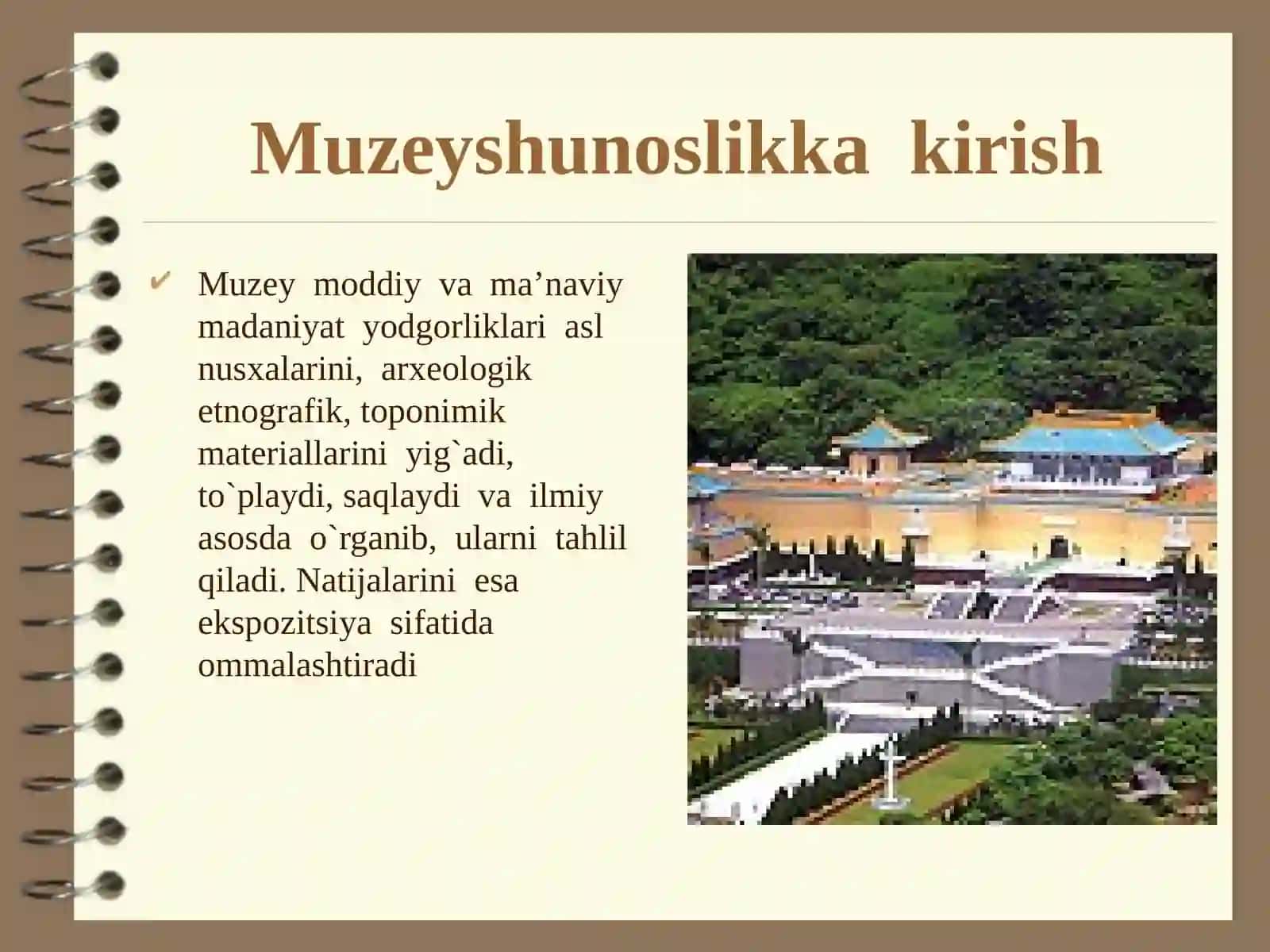 5-sinf Tarix fanidan Dunyoning eng qiziq muzeylari dars taqdimoti 2