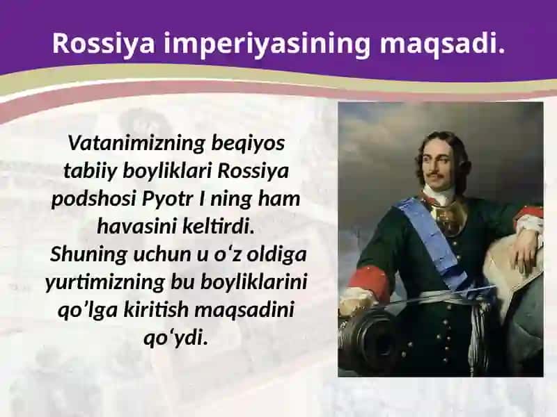 Rossiya imperiyasi va sovet mustamlakasi. 2