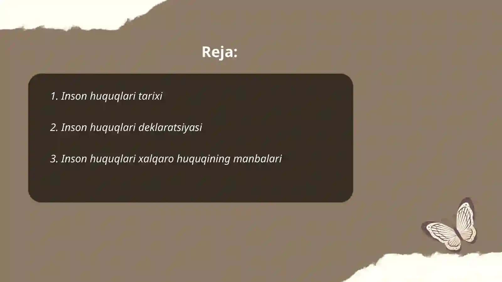 Inson huquqlari bòyicha xalqaro huquq 2
