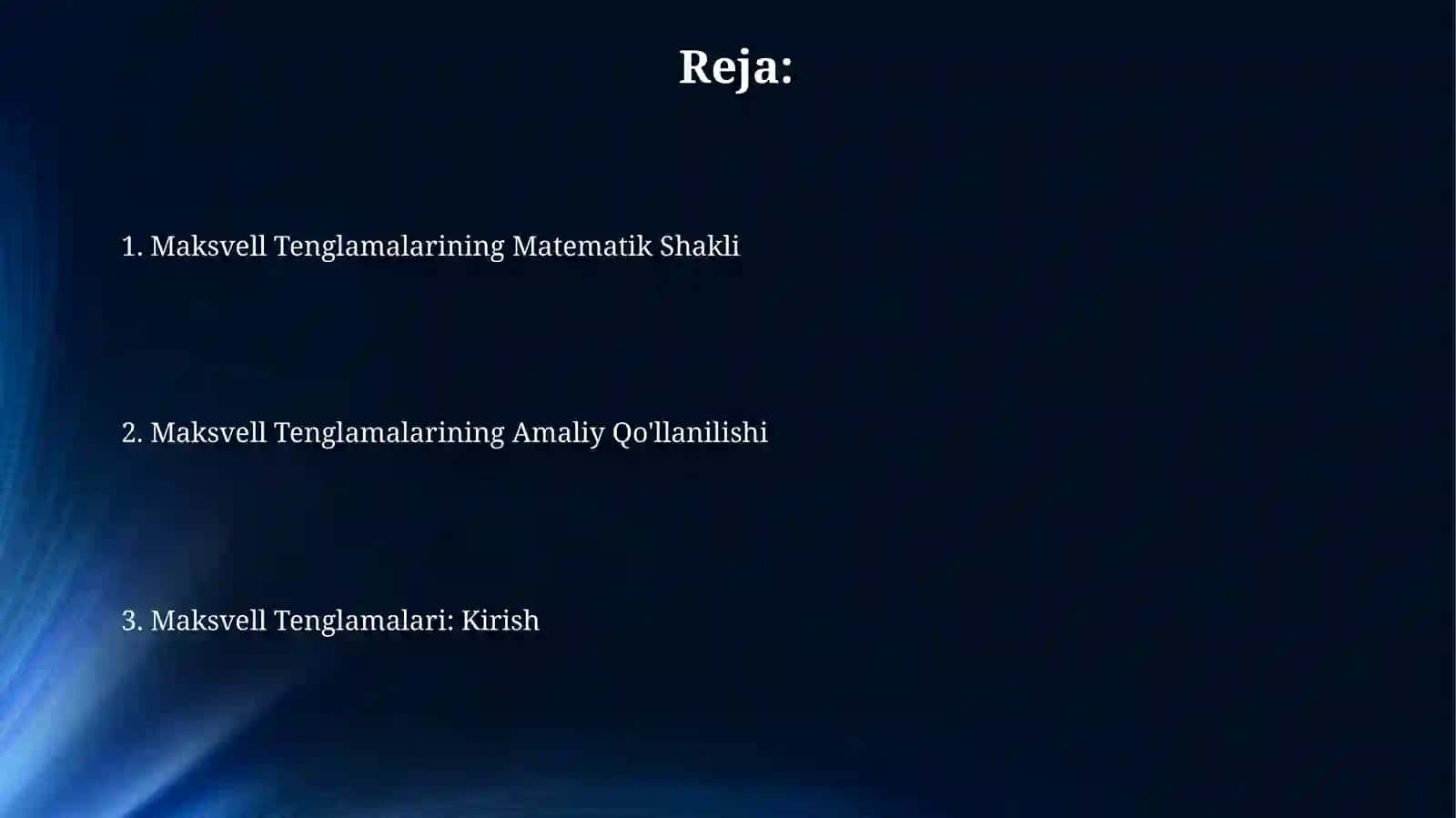 Maksvell tenglamalari 2