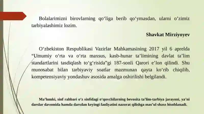 Tarbiyaviy Soatlar 2