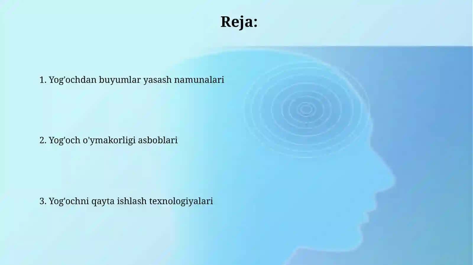 Yogʻoch materiallariga ishlov berish 2