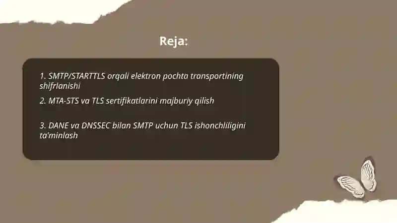 Elektron pochta xavfsizligi 2