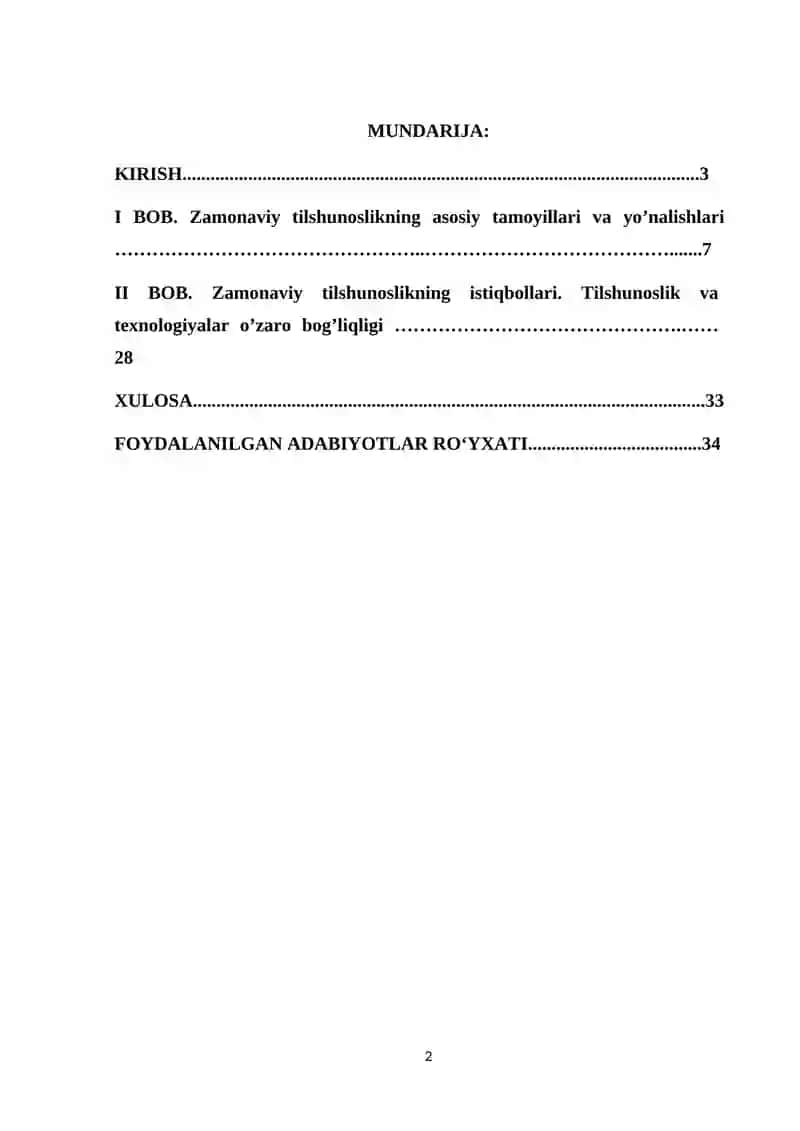 Tilshunoslikning zamonaviy yo’nalishlari va dolzarb muammolari 2