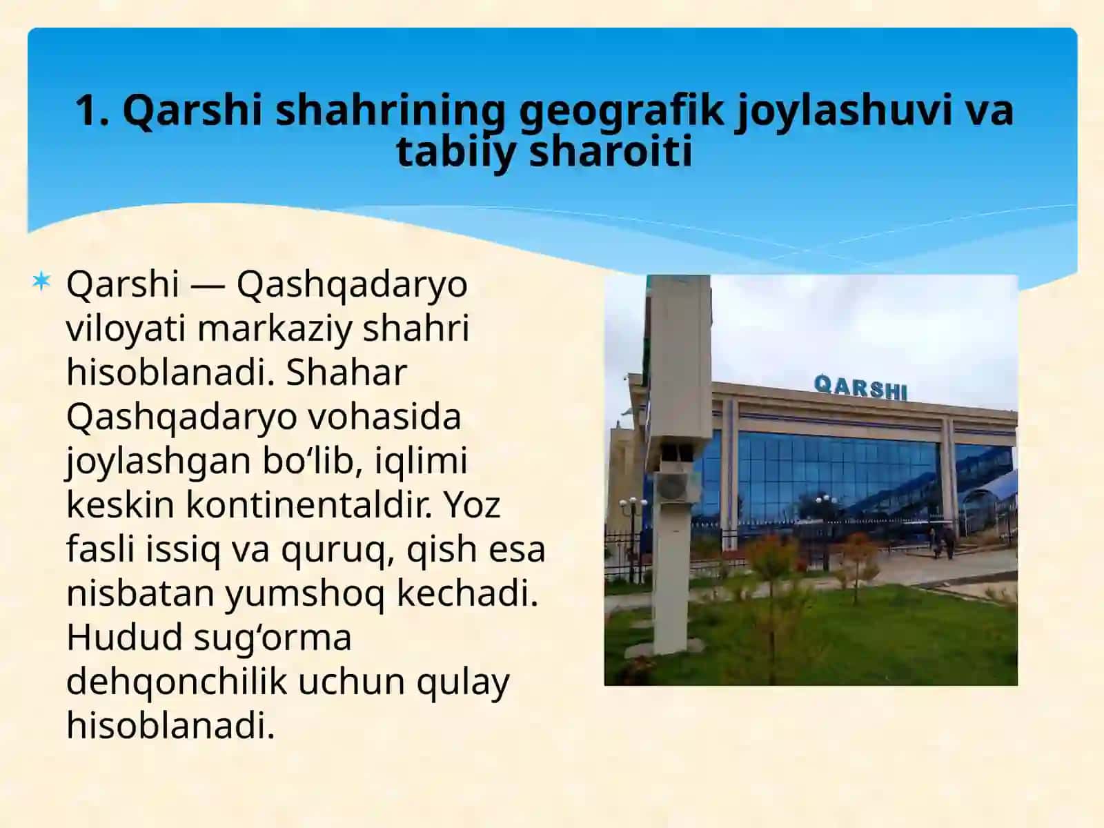 Qashqadaryo viloyati Qarshi shahri 2
