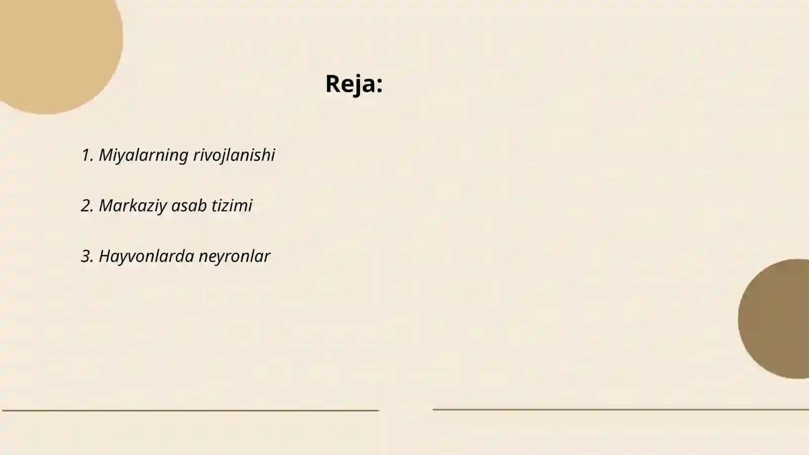 MIYALOGIYA (hayvonlarda) 2