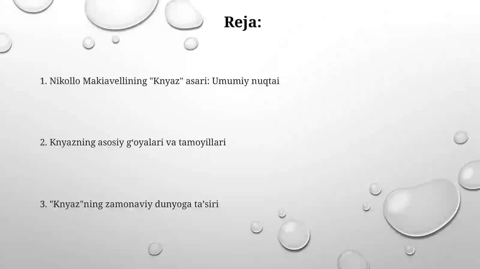 Nikolo Makiavellining "Knyaz" asari 2