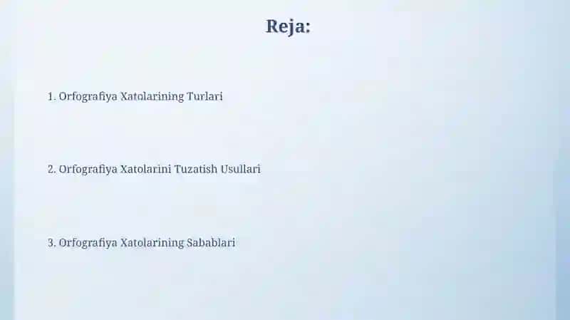 Orfografiya Xatoliklari 2