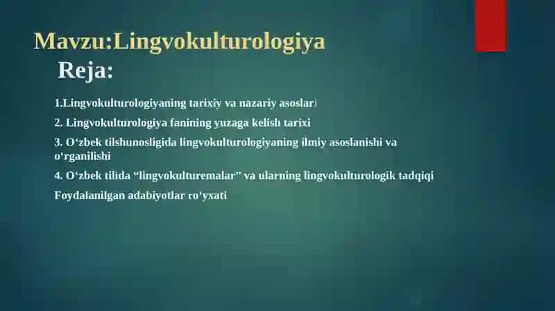 Lingvokulturologiya 2