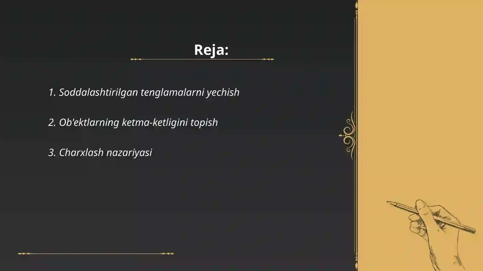 Tahmin qilish usuli bilan mantiqiy masalalar 2