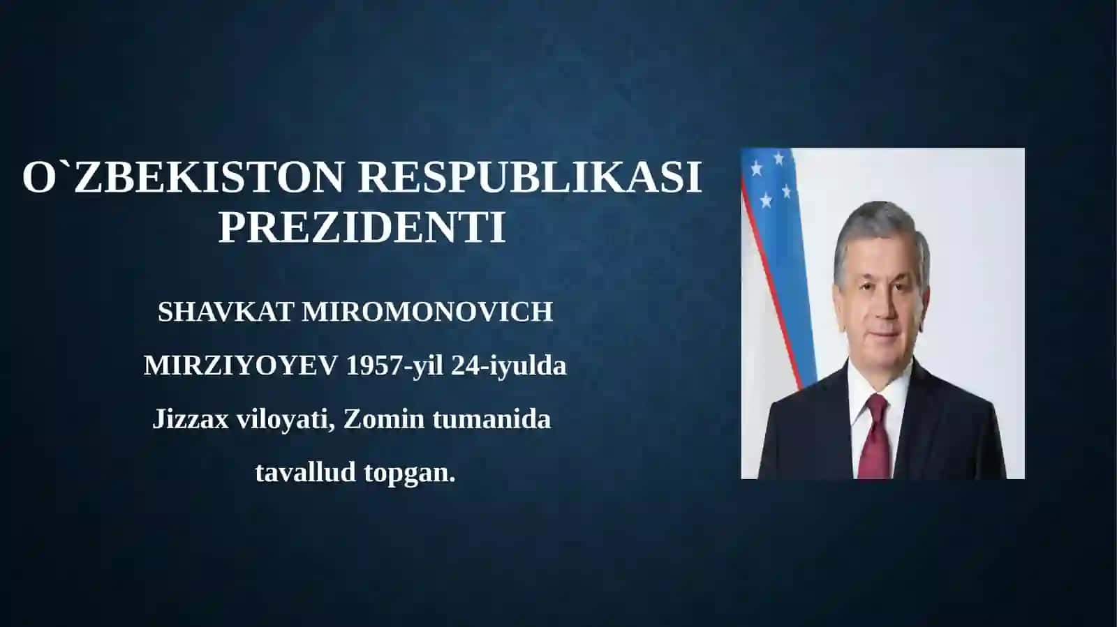 O`ZBEKISTON RESPUBLIKASI 2