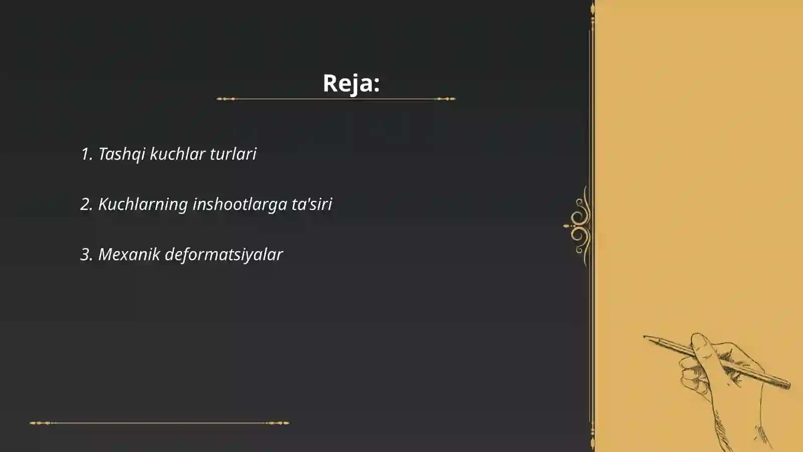 Tashqi kuchlar ta'siri 2
