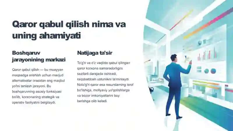 Boshqaruv hisobida qaror qabul qilish jarayoni 2