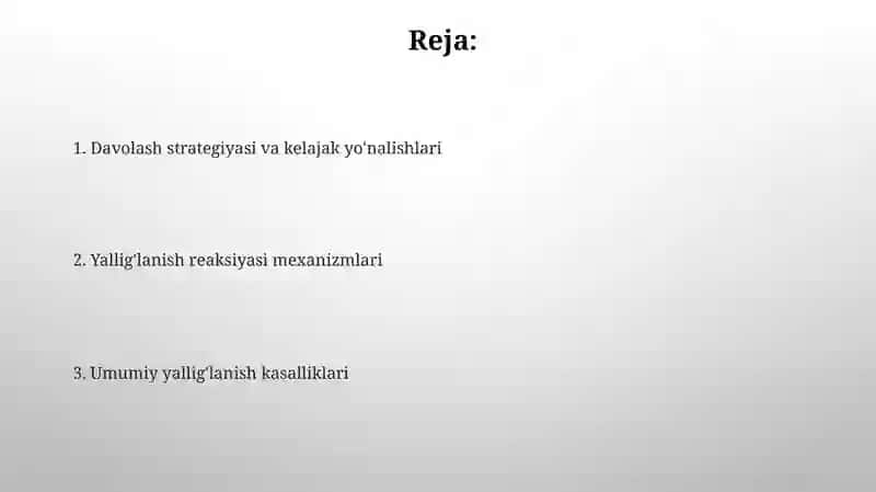 Yalliglanish kasalliklari 2