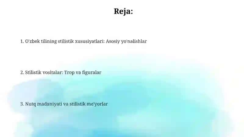 O’zbek tilining nutq uslublari 2