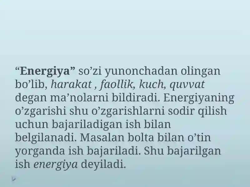 Energiyaturlari va batareyalar 2