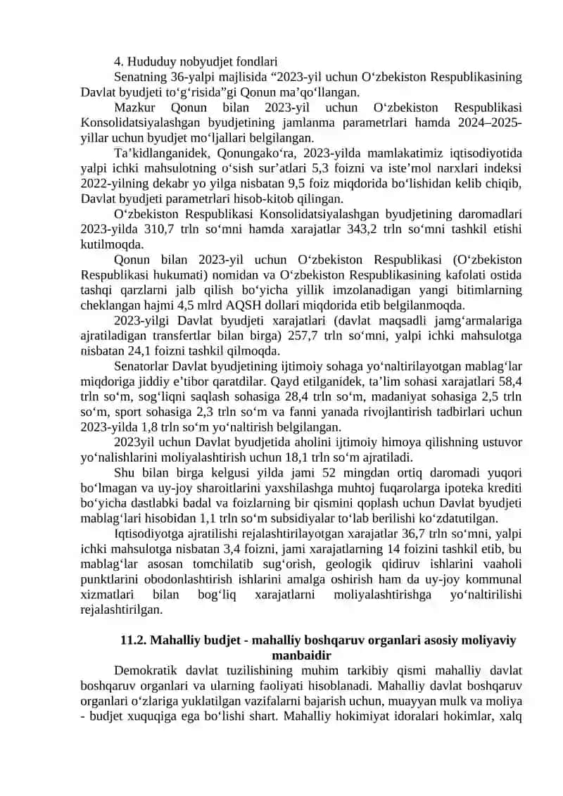 MINTAQALAR MOLIYASI VA UNI TARTIBGA SOLISH 2