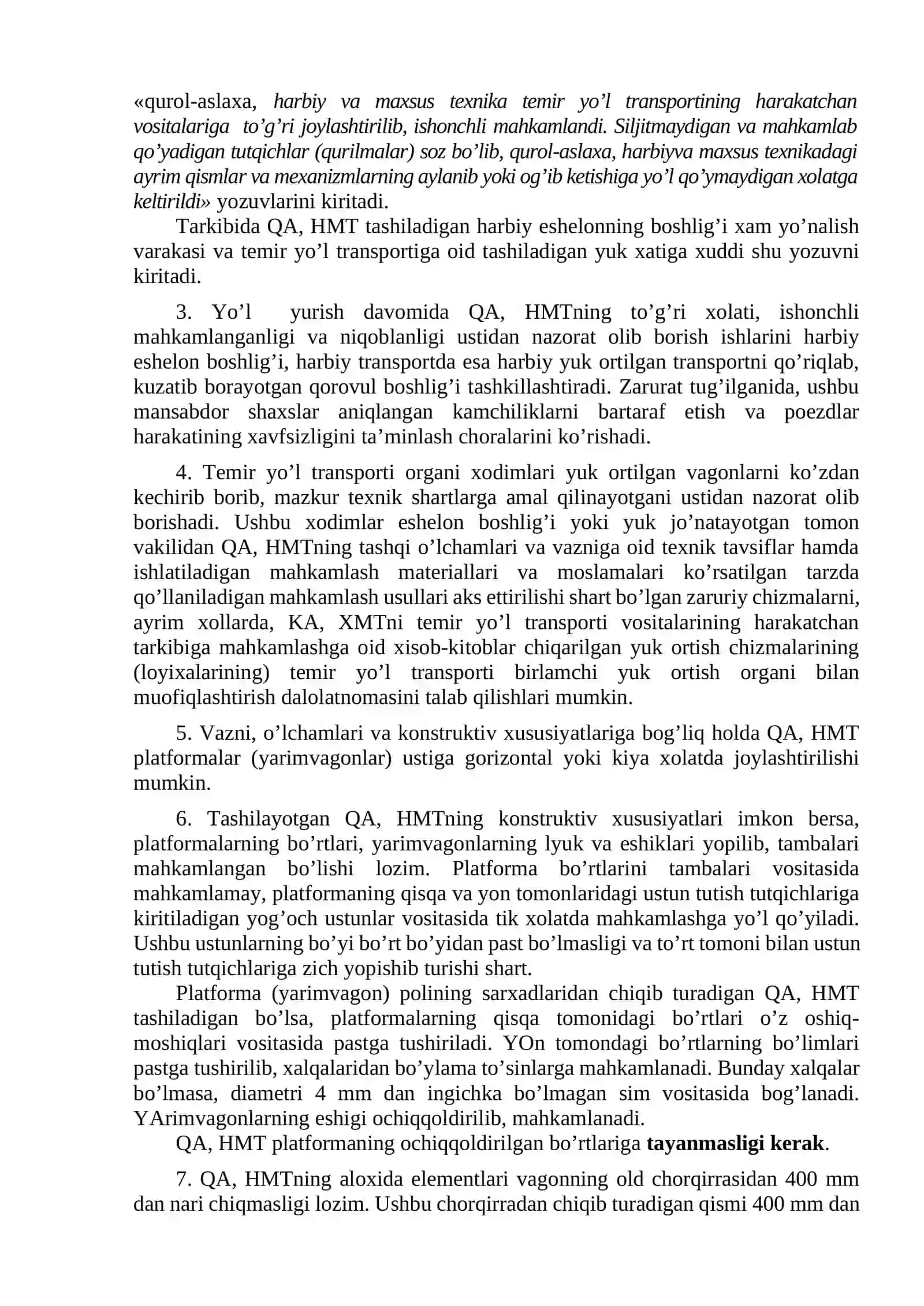 Temir yo‘lda yuk ortitilgan trаnsportni tаshish 2