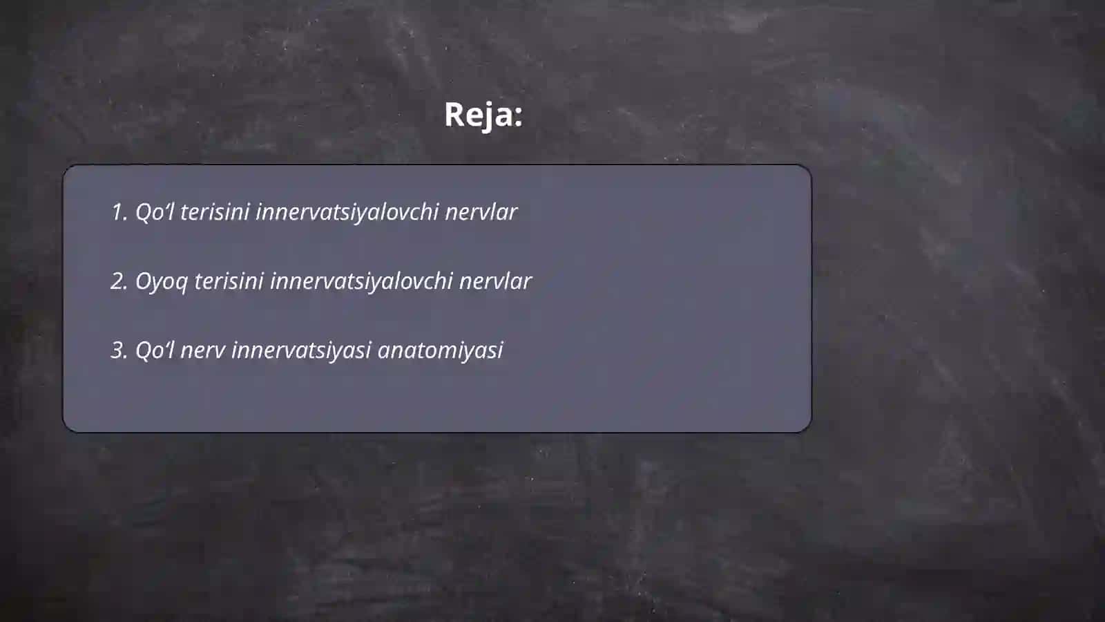 Qoʻl va oyoq terisini innervatsiyasi 2