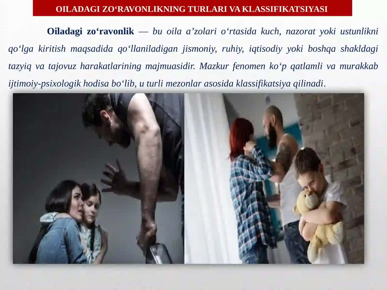 OILADAGI ZO‘RAVONLIK 2