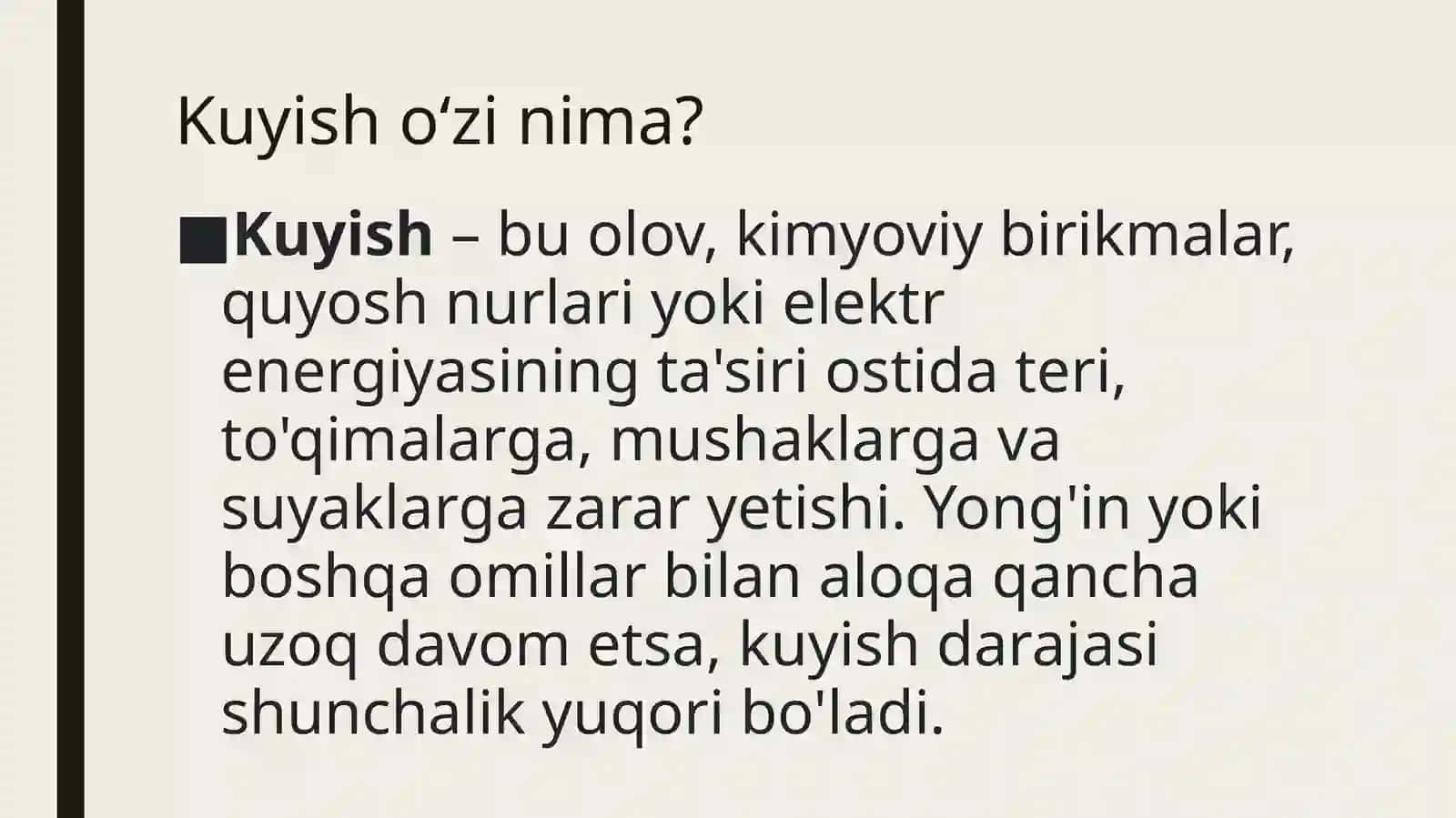 Kuyish kasalligi 2