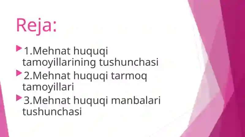 Zamonaviy mehnat qonunchiligi 2