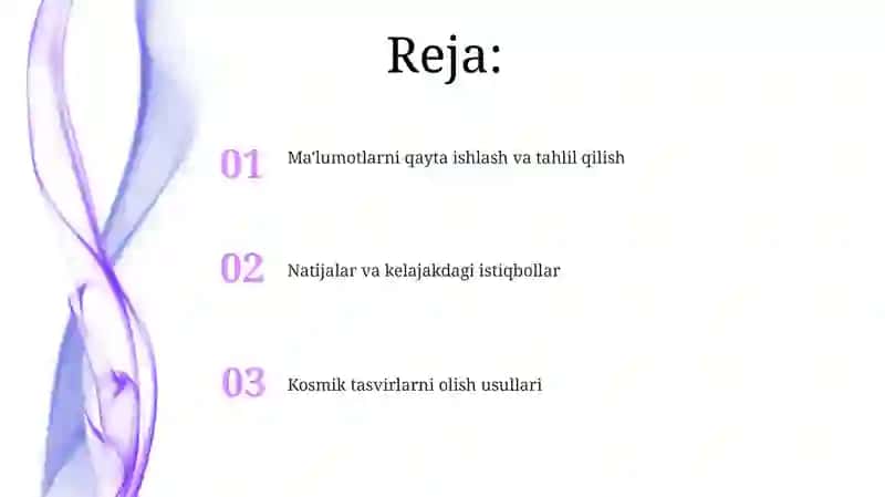 Kosmik suratlarni olish usullari 2