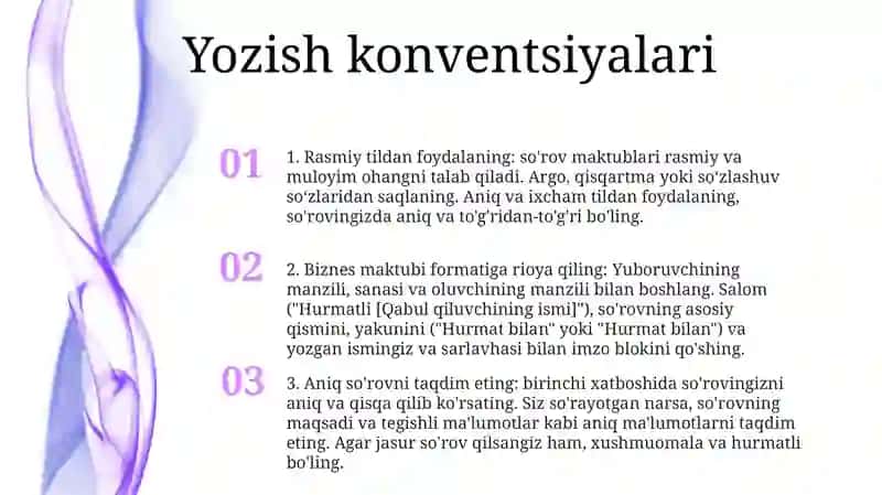 Wiriting Letter Of Request 2