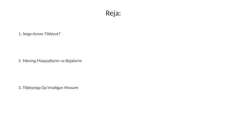 Mening kelajakdagi kasbim shifokorlik 2