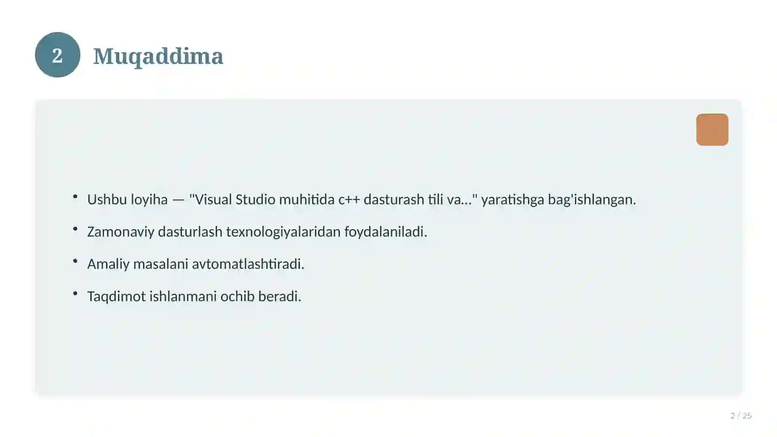 Dorixona faoliyati uchun dastur ilovasi yaratish 2