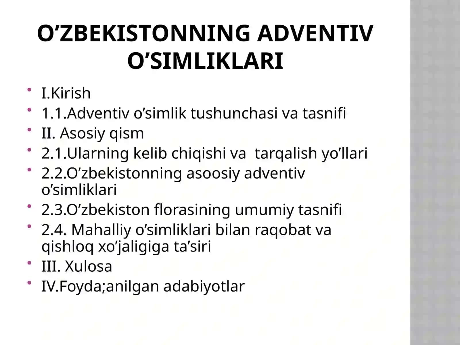 O’zbekistonning adventivo’simliklari 2