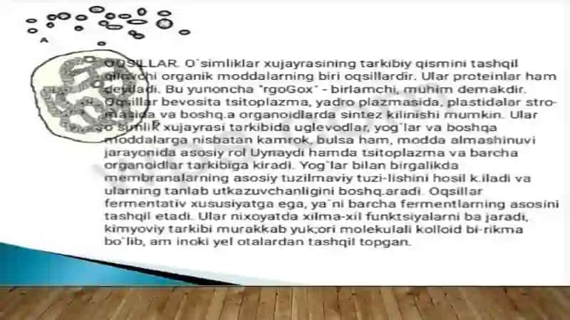 oqsillarning ko’p Shakililigi,Ahamyati 2