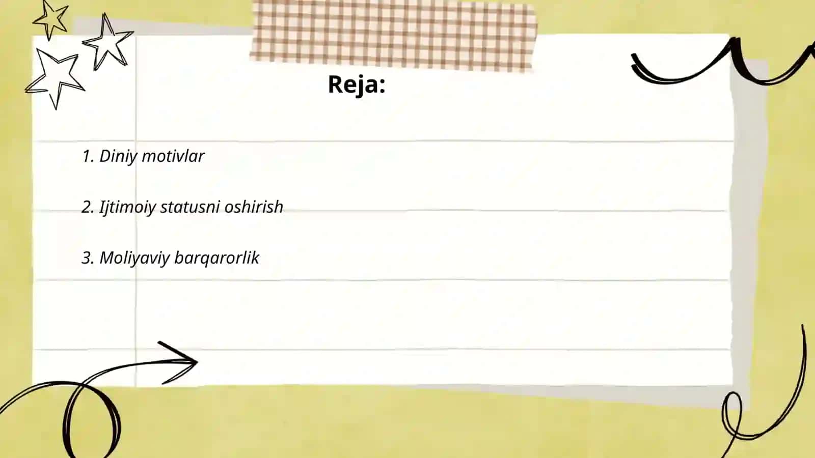 Nikohga kirish motivlari tiplari 2