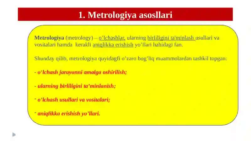 METROLOGIYA, STANDARTLASHTIRISH VA SERTIFIKASIYALSH 2
