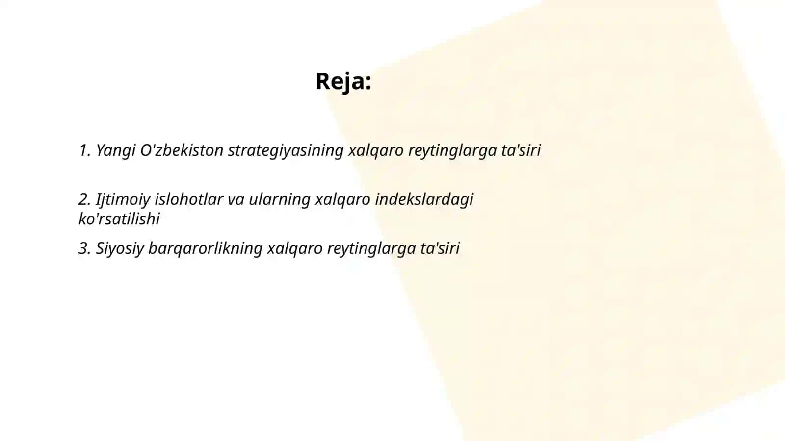 Yangi O'zbekiston strategiyasi 2