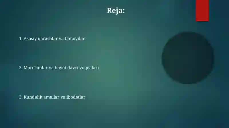 Yahudiylik ta'limoti, an'ana va marosimlari 2