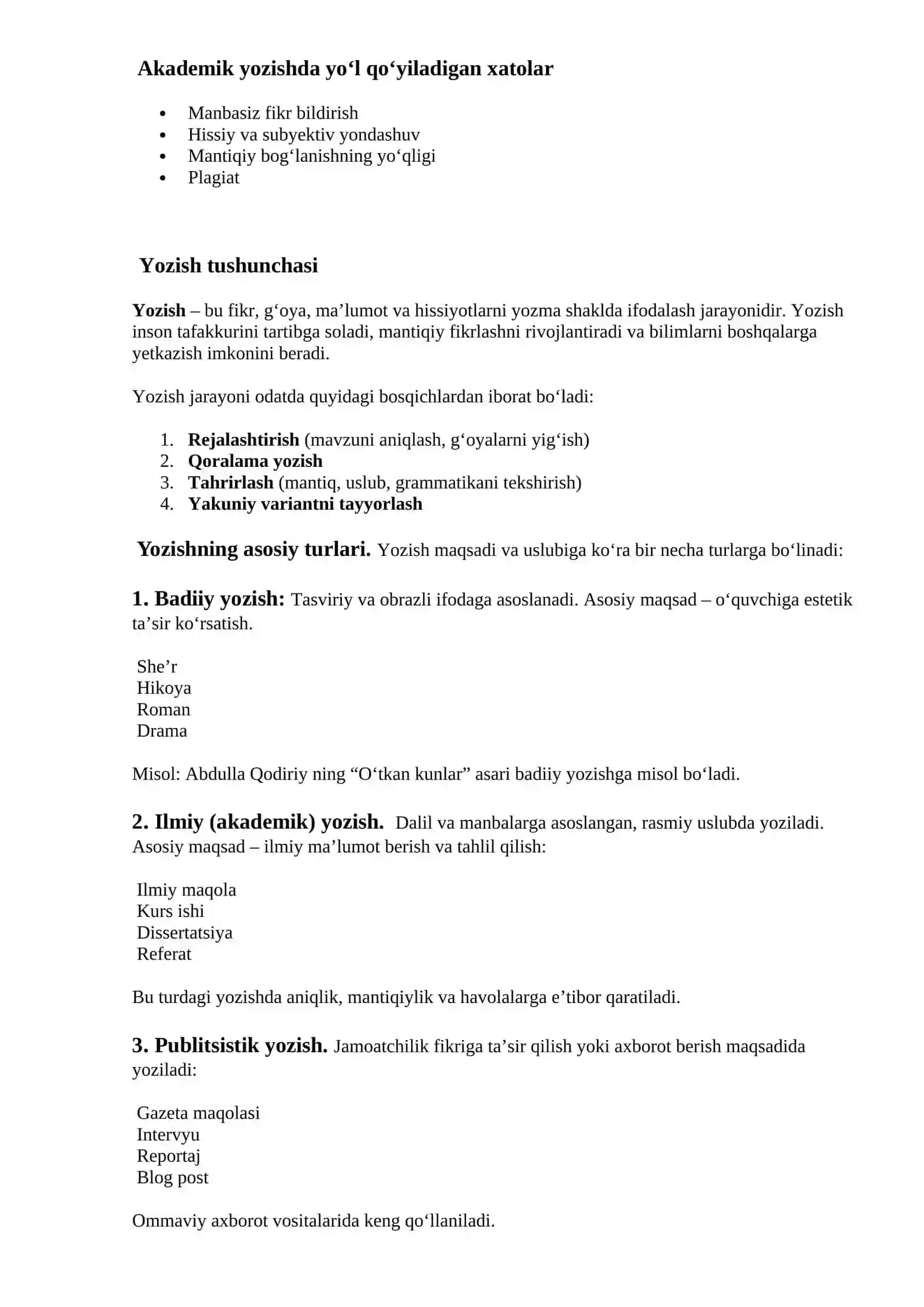 Akademik yozish 2