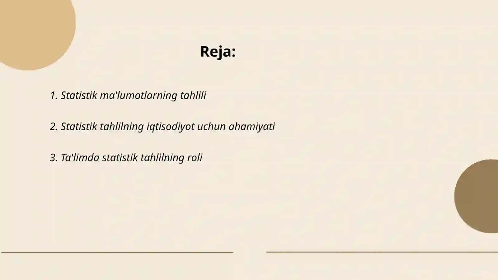 Statistik tahlilning ahamiyati 2