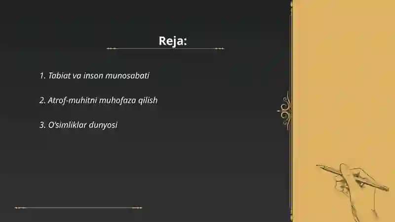 Tabiat haqida boʻlsin 2