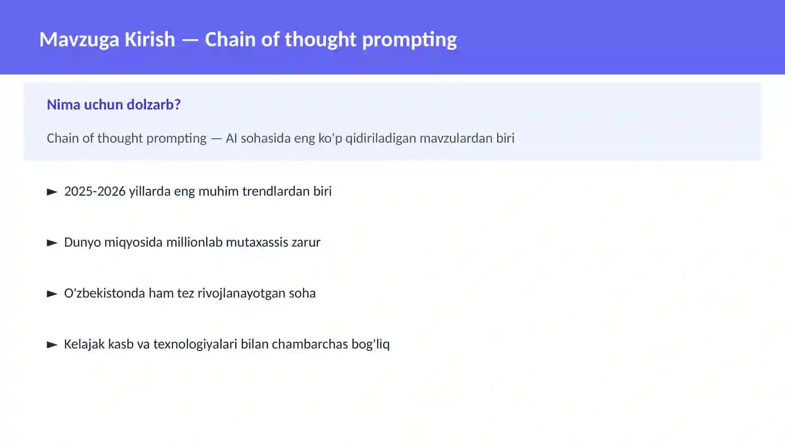 Chain of thought prompting 2